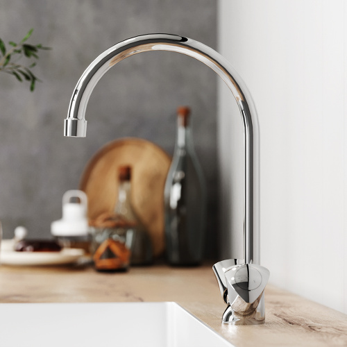 Смеситель для кухни Damixa Object 340000000 на раковину хром - фото 3