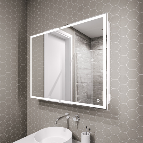 Зеркало-шкаф Grossman Меркадо 209003 90х14х80 подвесной - фото 3