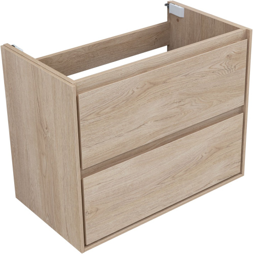 Тумба под раковину Aquanet Милан 00336384 80х45х64 подвесная цвет светлое дерево - фото 4