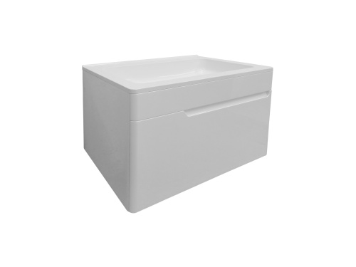 Тумба с раковиной Эстет Kare Luxe ФР-00007080 70х45х49 подвесная цвет белый - фото 2