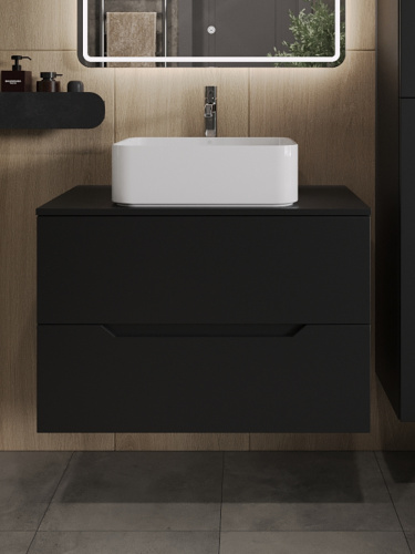 Тумба с раковиной Orange Line Li-80TubMDF+B02-460W 81х46х68 - фото 3