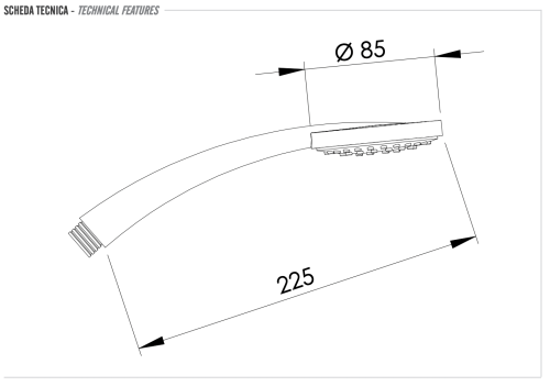Душевая лейка Remer 317MRX округлая - фото 2