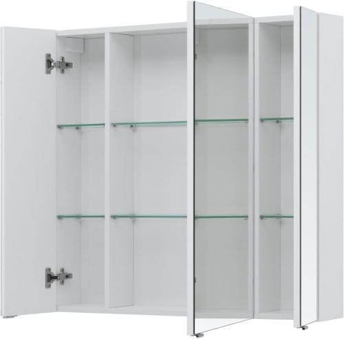 Зеркало-шкаф Aquanet Алвита New 00303897 90х17х85 подвесной цвет белый - фото 3