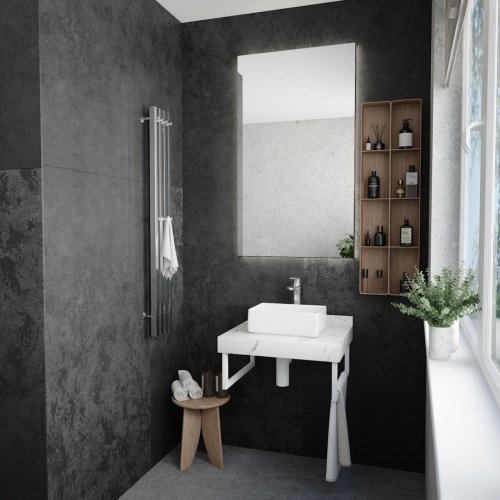 Столешница Teymi Helmi T150106 60х50 подвесная цвет белый - фото 3