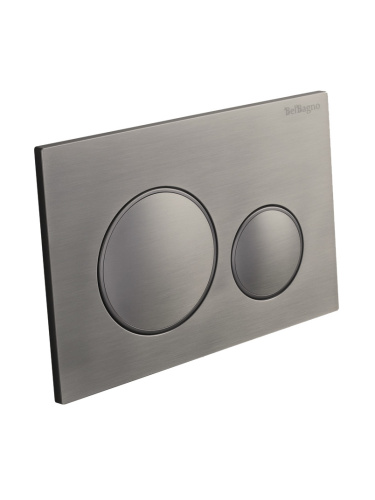 Клавиша смыва механическая BelBagno  BB-17C-GM цвет оружейная сталь - фото 2