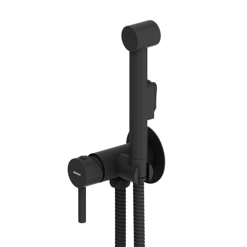 Гигиенический душ со смесителем Dorff Logic D3075000BL черный - фото 2