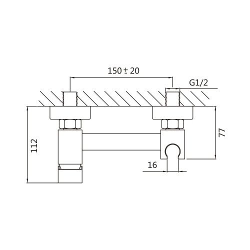 Гигиенический душ со смесителем Raffine F237H черный - фото 3