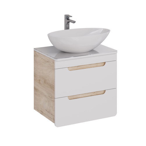 Тумба под раковину LeMark Olivia LM08OL65T 61х45х54 подвесная цвет белый - фото 5