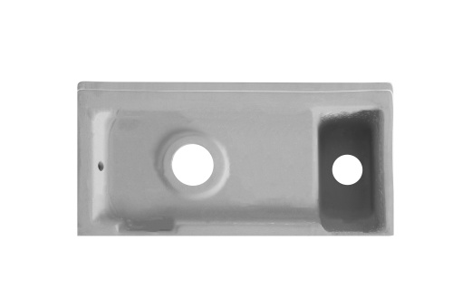 Раковина из сантехнического фарфора Orange B05-365w 37х19 подвесная цвет белый глянцевый - фото 5