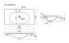 Раковина из сантехнического фарфора Ceramica Nova SABO CN13003MB 100х50 накладная цвет черный 1 отверстие под смеситель