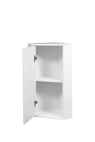 Шкаф Stella Polar Концепт угловой SP-00000142 30х30х70 подвесной цвет белый - фото 4