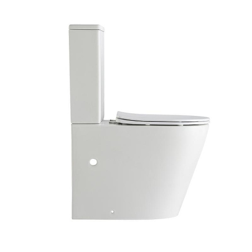 Унитаз-компакт напольный с бачком Тритон Corso Щ0000060998 белый с сиденьем микролифт безободковый смыв торнадо - фото 2