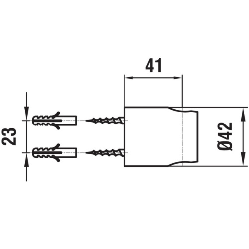 Держатель для верхнего душа Laufen Twinpro HF504709100000 хром - фото 2