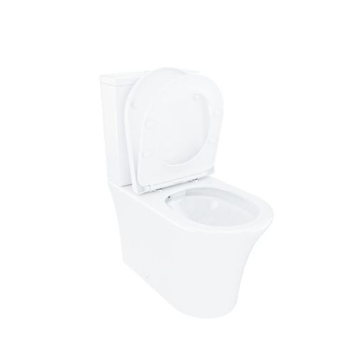 Унитаз-компакт напольный с бачком IDDIS Stone STNRDSEi24 белый с сиденьем микролифт  смыв воронка-водоворот - фото 4