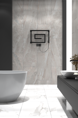 Полотенцесушитель Indigo Lira DGL40-60BRRt 60х41 электрический черный муар - фото 2