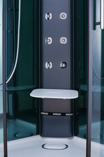 Душевая кабина SSWW BU601 90х90 четверть круга с крышей ориентация универсальная - фото 5