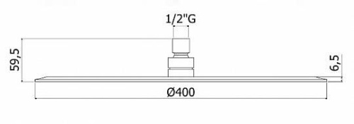 Верхний душ Paffoni Energy ZSOF103CR хром - фото 2