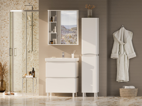 Зеркало-шкаф Misty Венера П-Внр04070-01СвП 70х25х80 подвесной - фото 5