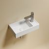Раковина из сантехнического фарфора Ceramica Nova ELEMENT CN6051LMW 40х20 подвесная цвет белый 1 отверстие под смеситель