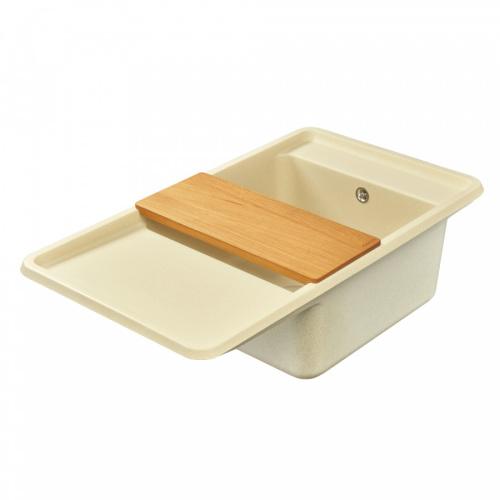 Кухонная мойка Aquaton Беллис 1A724832BS290 87х51 цвет бежевый - фото 4