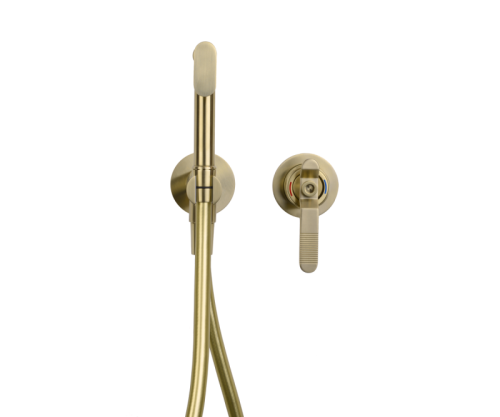 Гигиенический душ со смесителем Bronze de Luxe 1760'S 3253CG золото матовое - фото 4