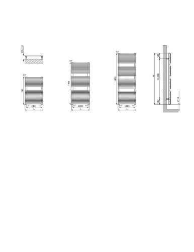 Полотенцесушитель Cordivari Elen 3551440133009 60х116 водяной хром - фото 2