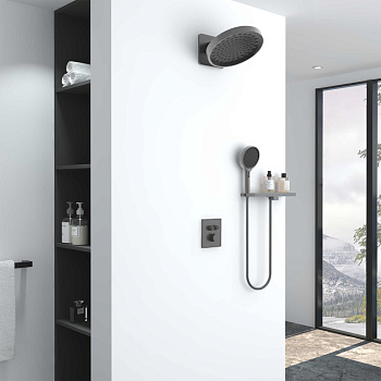 Душевая система Vincea Inspire VSFW-3I21MT3RGM встраиваемая в стену с термостатом
