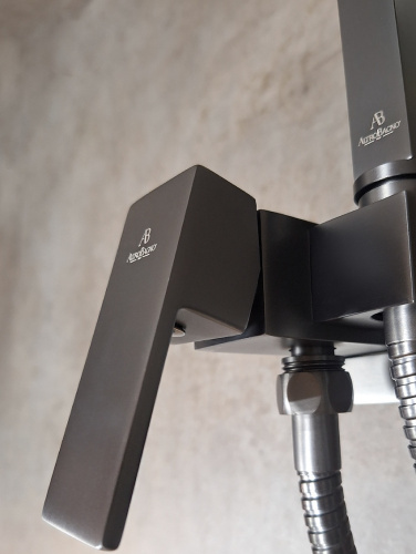 Гигиенический душ со смесителем AltroBagno BM AltroBagnoBM060121GM оружейная сталь - фото 3