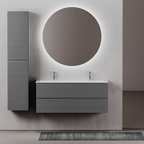 Тумба под раковину Sancos FOLK FL120GS 120х45х50 подвесная цвет серый - фото 4