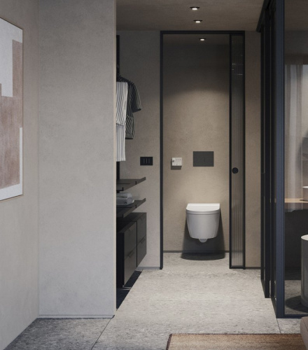 Унитаз-биде электронный подвесной GSI Wclean 7418K09 белый матовый с сиденьем микролифт безободковый смыв торнадо - фото 2