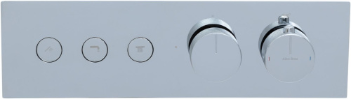 Смеситель для ванны с душем Allen Brau Liberty 5.33003-00 встраиваемый в стену хром с термостатом - фото 4