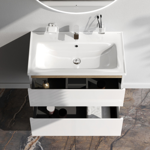 Тумба под раковину Am.Pm X-Joy M85AFHX0802WG 77х45х60 подвесная цвет белый - фото 3