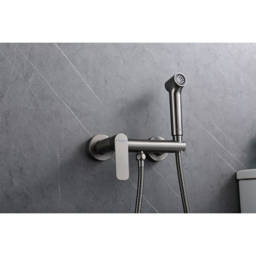 Гигиенический душ со смесителем Raglo R03.51.09 графит - фото 4