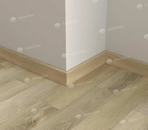 Напольный плинтус Alpine Floor Parquet Light SK 13-17 Бежевый толщина 1.25 см 2200х80 - фото 2