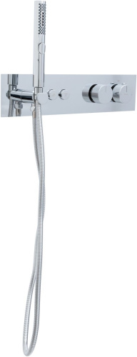 Смеситель для ванны с душем Allen Brau Liberty 5.33010-00 встраиваемый в стену хром с термостатом - фото 3