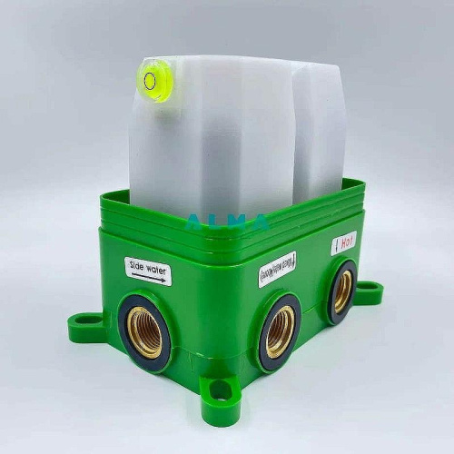 Душевая система ALMAes Weber TVZ-0808 встраиваемая цвет черный с термостатом - фото 5