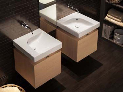 Раковина из санфаянса Hatria GRANDANGOLO YXFB01 50х50 подвесная цвет белый - фото 2