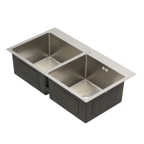 Кухонная мойка Melana ProfLine DS8045H 80х45 цвет сатин поверхность матовая - фото 3