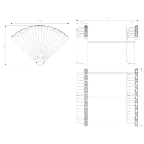 Полка в ванную комнату LeMark LM6682ORB - фото 2
