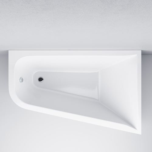 Ванна акриловая Am.Pm Spirit W72A-160R100W-A2 160х100 пристенная асимметричная без каркаса - фото 5