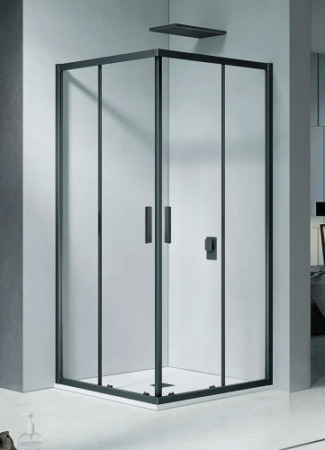 Душевой уголок Riho HAMAR 2.0 G007005121 90х90 стекло прозрачное профиль черный матовый без поддона