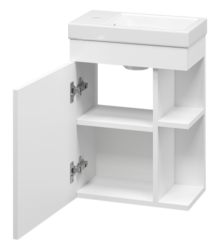 Тумба под раковину Misty Мини П-Мин01040-011 39х22х51 подвесная - фото 4