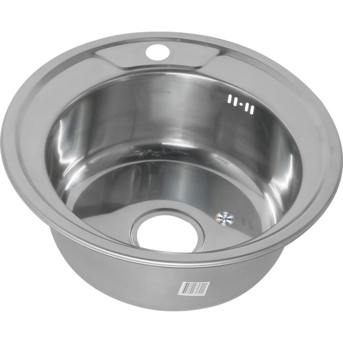 Кухонная мойка Melana 246N(*15) 49х49 цвет хром поверхность глянцевая - фото 4