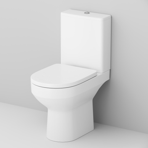 Унитаз напольный с бачком Am.Pm Spirit V2.0 C708600WH белый глянцевый без сиденья безободковый каскадный смыв - фото 5