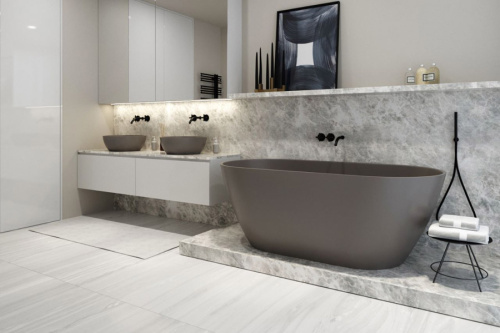 Ванна из искусственного камня Holbi VENUS NEW 1.01.002.11.3 158х79 отдельностоящая овальная - фото 3