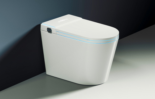 Унитаз приставной Abber Bequem AC1117S белый с сиденьем микролифт импульсный смыв - фото 4