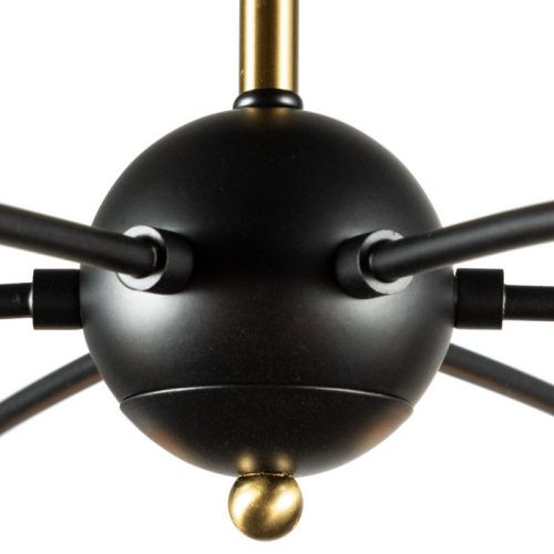 Люстра на штанге Arte Lamp Glasgow (Гласгов) A1963PL-6BK - фото 4
