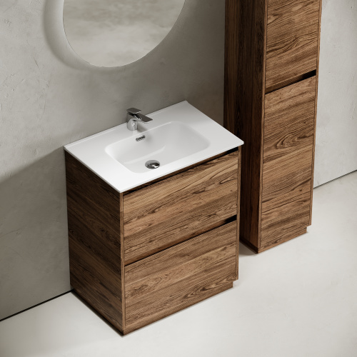 Тумба под раковину Sancos Libra Floor LB70FECH 69х45х84 напольная цвет дуб чарльстон - фото 4