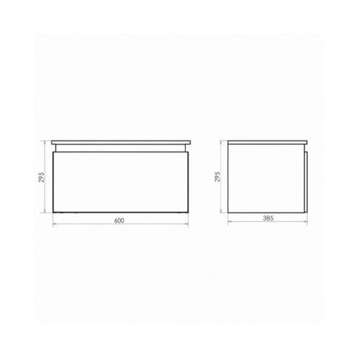 Тумба под раковину Comforty 00-00000838CF 60х40 - фото 2