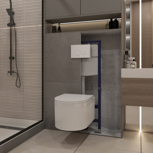 Клавиша смыва механическая Teymi Lina T70019WM цвет белый - фото 3